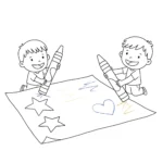 coloriage Crayon a colorier en ligne gratuitement