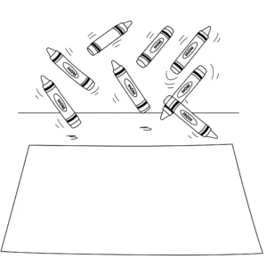 coloriage Crayon pour enfant a imprimer gratuit