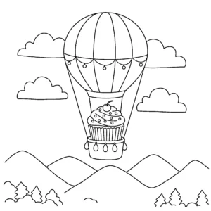 coloriage Cupcake gratuit pour enfants