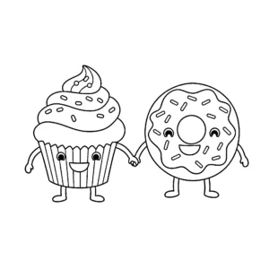 coloriage Cupcake pour enfants à imprimer
