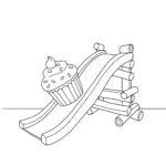coloriage Cupcake pour enfant de 2 ans