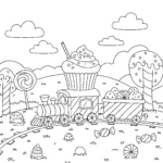 coloriage Cupcake pour enfants à télécharger