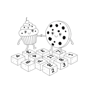 coloriage Cupcake en ligne pour enfant