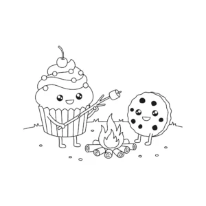 coloriage Cupcake à imprimer pour enfant de 10 ans