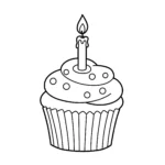 coloriage Cupcake pour enfant de 3 ans