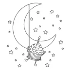 coloriage Cupcake d
