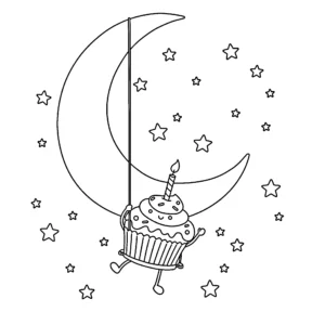 coloriage Cupcake d