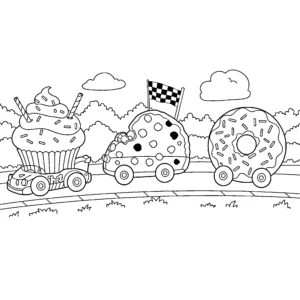 coloriage Cupcake pour enfants