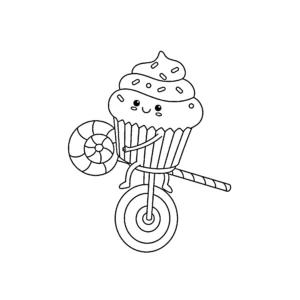 coloriage Cupcake gratuit pour enfants