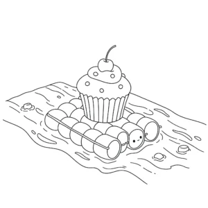 coloriage Cupcake a imprimer gratuitement