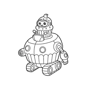 coloriage Cupcake à imprimer gratuitement pdf