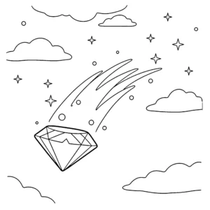 coloriage Diamant pour primaire
