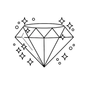 coloriage Diamant gratuit a imprimer