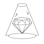 coloriage Diamant pour enfant de 5 ans