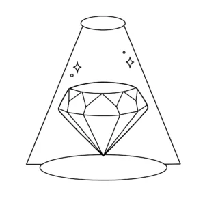 coloriage Diamant pour enfant de 5 ans