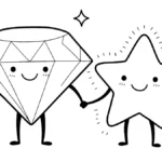 coloriage Diamant à imprimer a4
