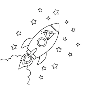 coloriage Diamant pour enfant de 5 ans