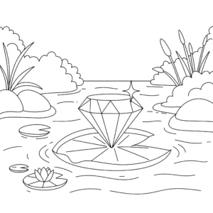 coloriage Diamant gratuit a imprimer