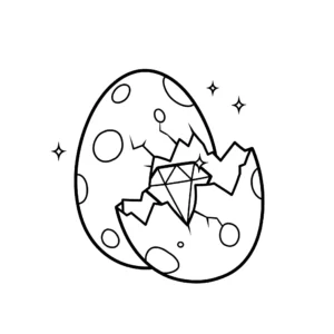 coloriage Diamant à imprimer pour enfant de 3 ans