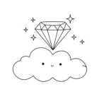 coloriage Diamant à imprimer gratuitement pdf