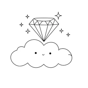 coloriage Diamant à imprimer gratuitement pdf
