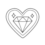coloriage Diamant pour enfants à imprimer