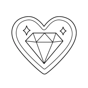 coloriage Diamant pour enfants à imprimer
