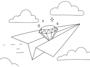 coloriage Diamant à imprimer gratuitement pdf