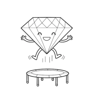 coloriage Diamant et decoupage