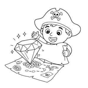 coloriage Diamant gratuit a imprimer