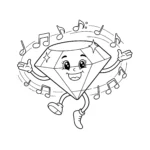 coloriage Diamant à imprimer