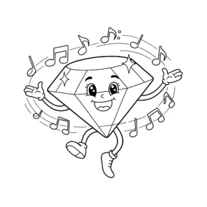 coloriage Diamant à imprimer