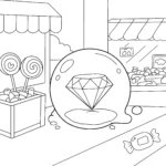 coloriage Diamant pour enfants