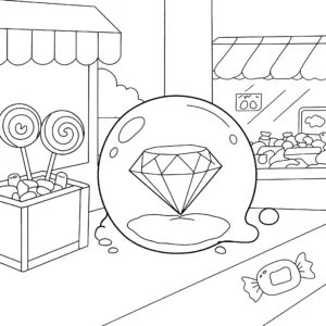coloriage Diamant pour enfants
