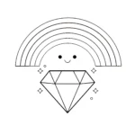 image pour coloriage Diamant enfant