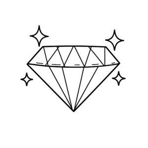 imprimer coloriage Diamant gratuit