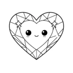 coloriage Diamant pour enfant gratuit