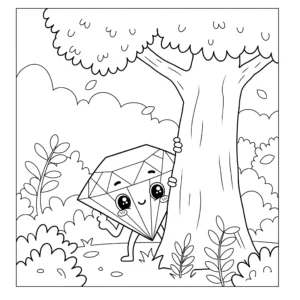 coloriage Diamant a colorier en ligne gratuitement