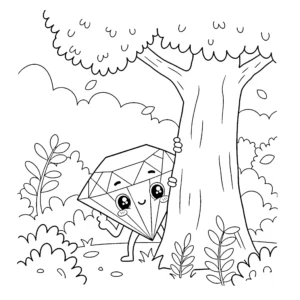 coloriage Diamant pour enfant