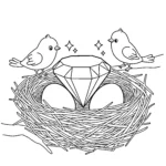 coloriage Diamant pour enfant de 5 ans