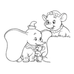 coloriage Dumbo en ligne pour enfant