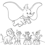 télécharger coloriage Dumbo gratuit