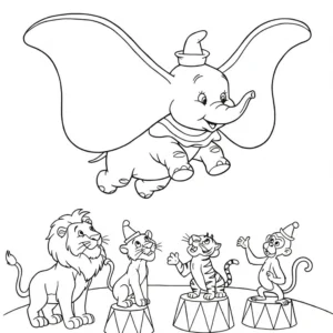 télécharger coloriage Dumbo gratuit
