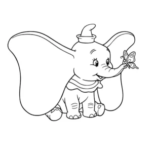 coloriage Dumbo d