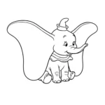 coloriage Dumbo gratuit