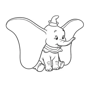 coloriage Dumbo gratuit
