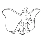 coloriage Dumbo gratuit en ligne