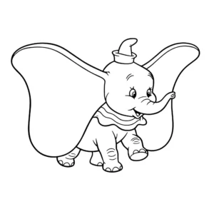 coloriage Dumbo gratuit en ligne