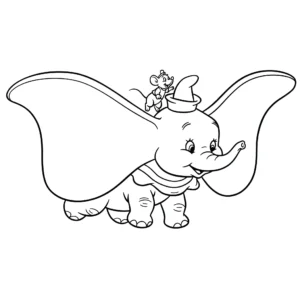 coloriage Dumbo pour enfant gratuit