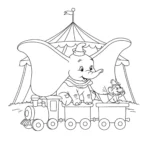 coloriage Dumbo en ligne